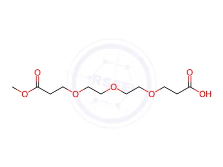 Chemical structure of 3-Oxo-2,6,9,12-tetraoxapentadecan-15-oic acid