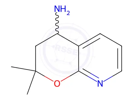 Chemical structure of 2,2-Dimethyl-3,4-dihydro-2H-pyrano[2,3-b]pyridin-4-amine