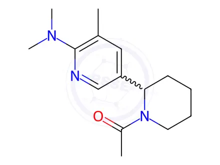 Chemical structure of 1-(2-(6-(Dimethylamino)-5-methylpyridin-3-yl)piperidin-1-yl)ethanone