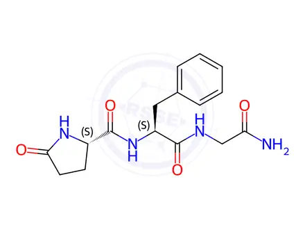 Chemical structure of (S)-N-((S)-1-((2-Amino-2-oxoethyl)amino)-1-oxo-3-phenylpropan-2-yl)-5-oxopyrrolidine-2-carboxamide