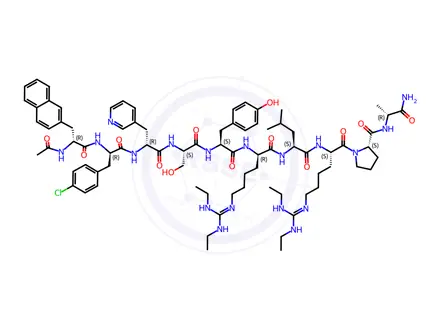 Chemical structure of Ganirelix Acetate