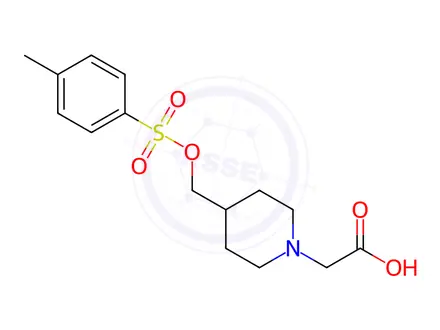 Chemical structure of 2-(4-((Tosyloxy)methyl)piperidin-1-yl)acetic acid