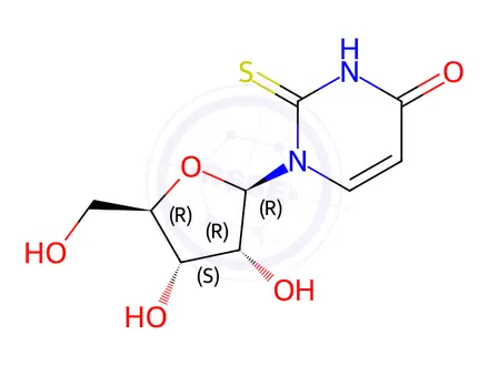 Chemical structure of 2-THIOURIDINE