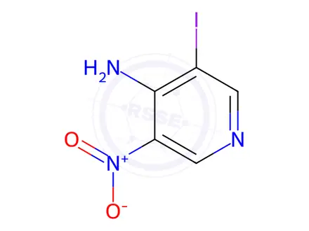 Chemical structure of 3-iodo-5-nitropyridin-4-amine
