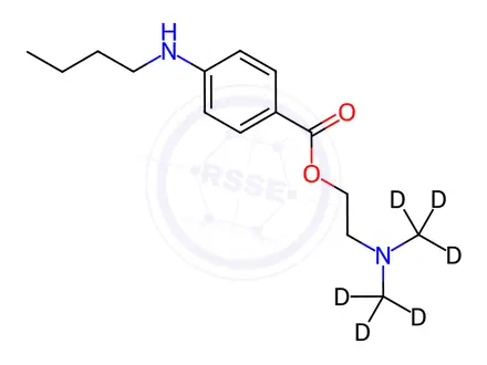 Chemical structure of Tetracaine-D6