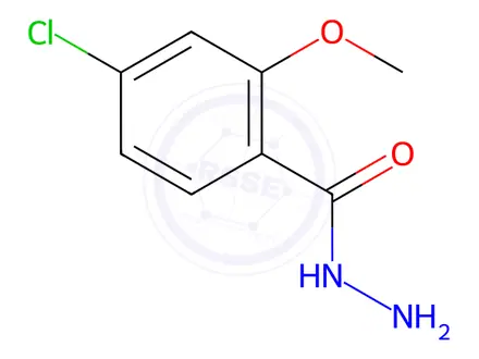 Chemical structure of 4-chloro-2-methoxybenzohydrazide