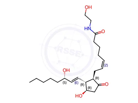 Chemical structure of Prostaglandin E2 Ethanolamide-d4