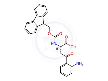 Chemical structure of Fmoc-Kynurenine