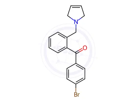 Chemical structure of 4'-Bromo-2-(3-pyrrolinomethyl) benzophenone
