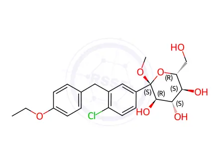 Chemical structure of Dapagliflozin Impurity 30
