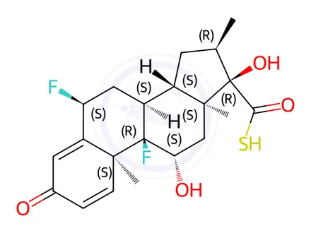 Chemical structure of Fluticasone Propionate Impurity 20