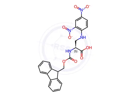 Chemical structure of Fmoc-Dap(Dnp)-OH