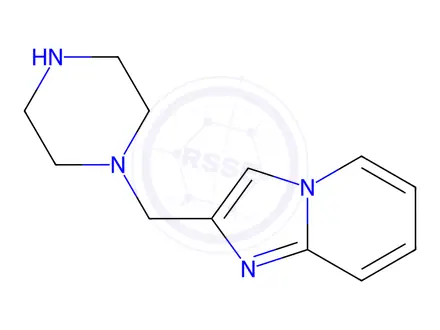 Chemical structure of 1-{imidazo[1,2-a]pyridin-2-ylmethyl}piperazine