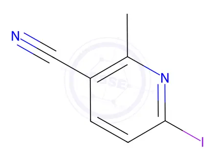 Chemical structure of 6-Iodo-2-methylnicotinonitrile