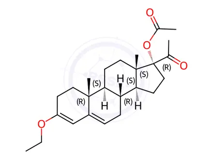 Chemical structure of Medroxyprogesterone Acetate Impurity 20