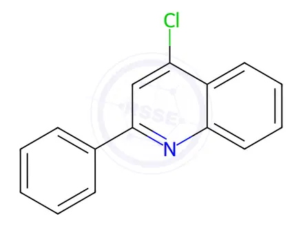 Chemical structure of 4-Chloro-2-phenylquinoline, 99%