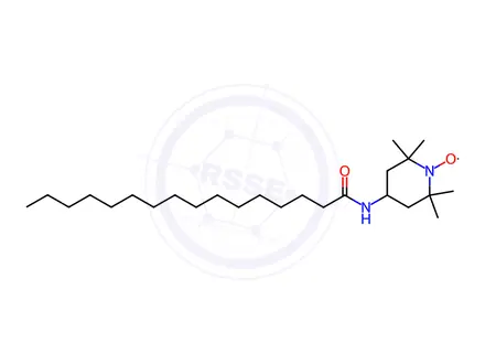 Chemical structure of 4-palmitamido-TEMPO