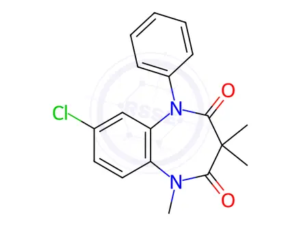 Chemical structure of Clobazam Impurity 4(Clobazam EP Impurity D)