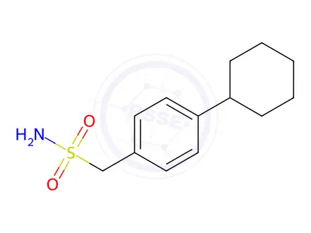 Chemical structure of (4-cyclohexylphenyl)methanesulfonamide