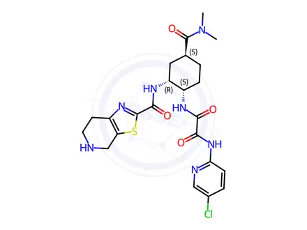 Chemical structure of N-Desmethyl Edoxaban Hydrochloride