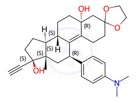 Chemical structure of Mifepristone Impurity 16