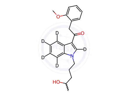 Chemical structure of JWH-250 (Indole-d5) 4-Hydroxypentyl