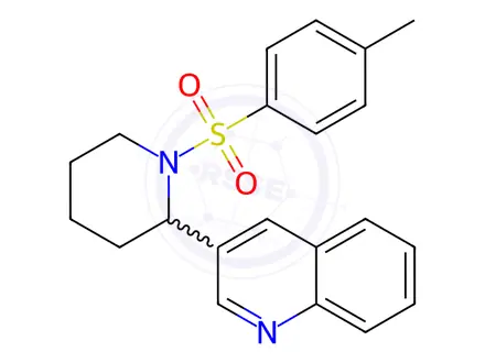 Chemical structure of 3-(1-Tosylpiperidin-2-yl)quinoline