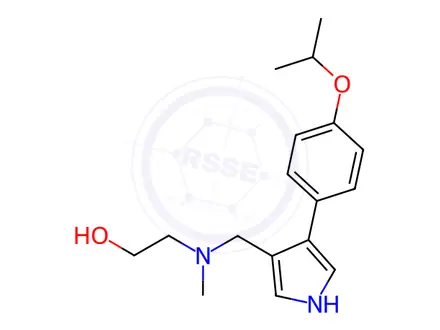 Chemical structure of Ethanol, 2-[methyl[[4-[4-(1-methylethoxy)phenyl]-1H-pyrrol-3-yl]methyl]amino]-