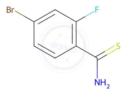 Chemical structure of 4-Bromo-2-fluorothiobenzamide