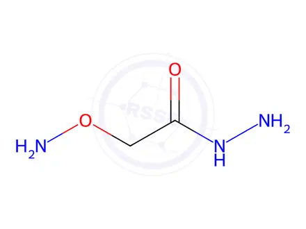 Chemical structure of 2-(Aminooxy)acetohydrazide Dihydrochloride