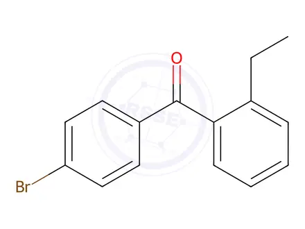 Chemical structure of (4-Bromophenyl)(2-ethylphenyl)methanone