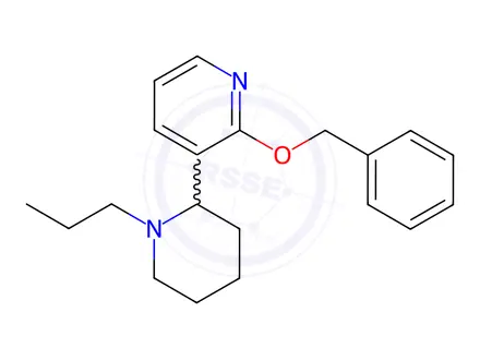 Chemical structure of 2-(Benzyloxy)-3-(1-propylpiperidin-2-yl)pyridine