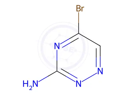 Chemical structure of 3-Amino-5-bromo-1,2,4-triazine