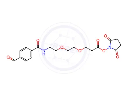 Chemical structure of Ald-Ph-amido-PEG2-C2-NHS Ester