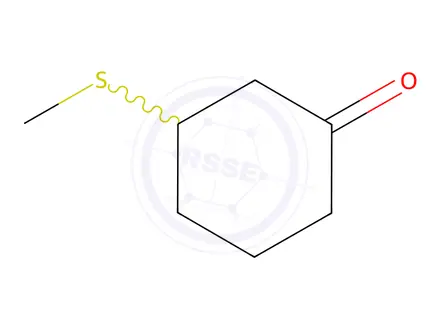 Chemical structure of Cyclohexanone,3-(methylthio)-
