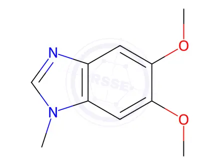 Chemical structure of Benzimidazole, 5,6-dimethoxy-1-methyl-(7CI,8CI)