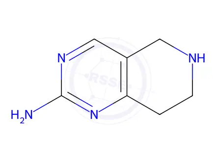 Chemical structure of 5,6,7,8-Tetrahydropyrido[4,3-d]pyrimidin-2-amine Dihydrochloride
