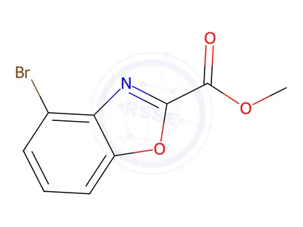 Chemical structure of METHYL 4-BROMOBENZO[D]OXAZOLE-2-CARBOXYLATE