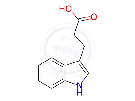 Chemical structure of 3-Indolepropionic acid