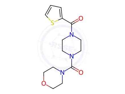 Chemical structure of (4-(Morpholine-4-carbonyl)piperazin-1-yl)(thiophen-2-yl)methanone