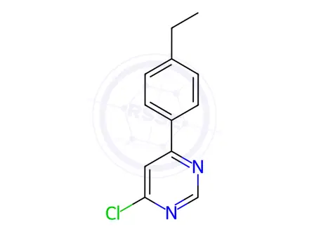 Chemical structure of 4-chloro-6-(4-ethylphenyl)pyrimidine