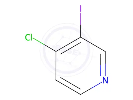Chemical structure of 4-Chloro-3-iodopyridine