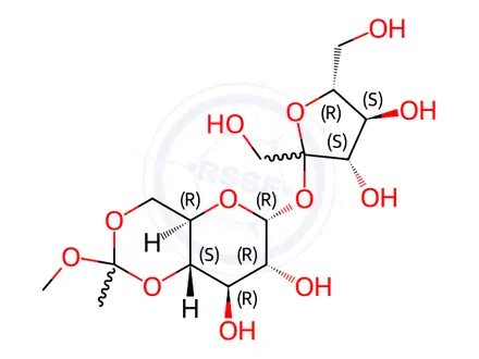 Chemical structure of Sucrose 4,6-Methyl Orthoester