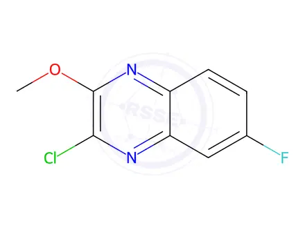 Chemical structure of Quinoxaline, 3-chloro-6-fluoro-2-methoxy-