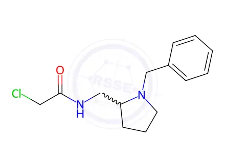 Chemical structure of N-((1-Benzylpyrrolidin-2-yl)methyl)-2-chloroacetamide