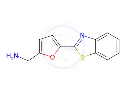 Chemical structure of [5-(1,3-benzothiazol-2-yl)-2-furyl]methylamine