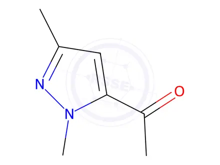 Chemical structure of 1-(1,3-dimethyl-1H-pyrazol-5-yl)ethan-1-one