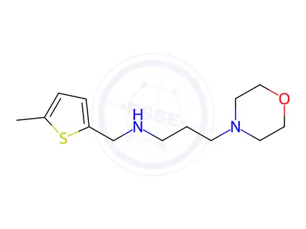 Chemical structure of (5-Methyl-thiophen-2-ylmethyl)-(3-morpholin-4-yl-propyl)-amine