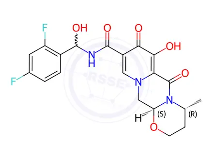 Chemical structure of Dolutegravir Metabolite CYP3A4 (M3)
