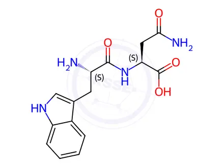 Chemical structure of H-Trp-Asn-OH